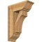 Ekena Millwork Westlake Traditional Rough Sawn Bracket w/ Offset Brace, Western Red Cedar, 8"W x 20"D x 28"H BKT0806X20X28WTL01RWR - alternate 1